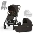 Детская коляска 2в1 Cybex Balios S Lux, цвет Chocolate Brown TPE RC & CRC / 2025 (Шоколадный)