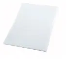 Разделочная пластиковая доска MVQ для молочных продуктов и хлеба, 600х400х18 мм, белая