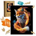 Деревянный пазл Woozzle Огненная лисица 24х32 см (большой) 310 деталей