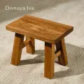 Табурет из натурального массива дуба, деревянная подставка, Divnaya Iva
