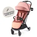 Коляска прогулочная компактная детская Junion Sizzi, с автосложением, цвет коралловый