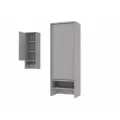 Есэндвич Grand Лаворо 8 Шкаф настольный 40х110х25 см (Вулканический серый), с полками, для офиса и детской
