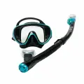 Комплект для плавания TUSA SPORT бирюзовый, маска+трубка