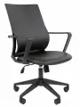 Компьютерное офисное кресло CHAIRMAN 545 экокожа, черный, без подголовника с подлокотниками и газлифтом