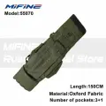 Чехол карповый MIFINE на 4 спиннинга, 4 катушки и 2 кармана 150 см зеленый