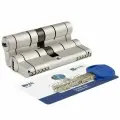 Цилиндровый механизм Mottura (Моттура) CP4D464601_C5 ключ-ключ 46x46 МАТ. никель