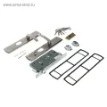 Комплект замка для китайской двери R=1R, с ц/м, с ручками, правый