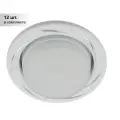 (12 шт.) Светильник точечный ЭРА KL 77 AL/WH /1 Gx53,220V, 13W, серебро/белый