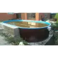 Морозоустойчивый Бассейн Лагуна 400х300х125см вкапываемый, пленка 0,4 мм +скиммер