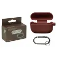 Чехол для наушников Apple AirPods Pro Hang Silicon Сase с карабином Burgundy
