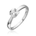 Кольцо PLATINA, белое золото, 585 проба, бриллиант, размер 18