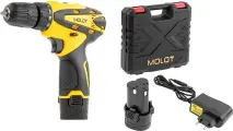 Аккум. дрель-шуруповерт MOLOT MBD 1215 DLi в чем. 12В, 2 акк, 1.5 А/ч Li-Ion, 2 скор, 25 Нм (Шурупы до 6 мм) (MBD1215DLi0013)