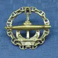 Знак нагрудный подводная лодка с цепью