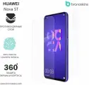 Защитная бронированная пленка на экран и заднюю панель Huawei Nova 5T (Глянцевая)