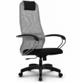 Кресло руководителя Метта SU-BK131-8, Светло-серый (Основание PL)