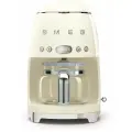 Кофеварка Smeg DCF02BLEU, капельная, 1050Вт, 1.4л , цвет кремовый