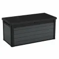 Сундук Keter Cortina box 570L (17211700), пластик, серый, для сидения, ручки, для напольного хранения, 570л