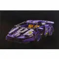 Конструктор гоночный Technique спорткар / 442 детали техник фиолетовый