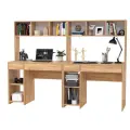 Два компьютерных стола Mobi Комфорт 12.77F цвет дуб крафт золотой, 200х49,8х147 см, ун. сб.