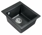 Мойка для кухни Milacio Murcia 42 Cuarzo черный матовый