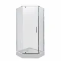 Душевое Ограждение Дека-Хром, 90х90, пятиугольный, поддон (3 места+сифон D90мм)