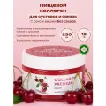 Натуральный пищевой коллаген в желе Collagen Premium с витаминами С, B6 и хондроитином с соком вишни 230 гр для суставов, для пожилых , для спортсменов