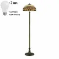 Торшер Velante 859-805-02, металл, стекло, E27, 120Вт