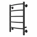 Полотенцесушитель Электрический черный КС П5 Larusso (Ларуссо) 400мм 600мм форма Лесенка, гарантия 2 года, универсальное подключение