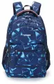 Школьный рюкзак TORBER CLASS X, темно-синий с орнаментом, полиэстер, для мальчика, для девочки, 45х30х18 см, 17 л