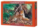 Пазл 3000 деталей Castorland: Ягуары в джунглях