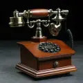 Ретро-телефон Строгий, 17 х 17 х 26 см, дерево