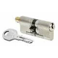 Цилиндровый механизм EVVA ICS ключ/вертушка 102 мм. (46+56) матовый никель (личинка замка, сердцевина, секретка, врезной, цилиндр)