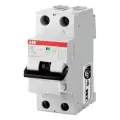 Дифавтомат ABB DS201 C6 AC30 2-ПОЛЮСНЫЙ характеристика C 6A 30MA ТИП АС