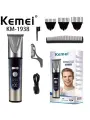 Триммер Kemei KM-1939, серебристый, Li-Ion, нержавеющая сталь