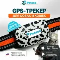 GPS трекер для собак и кошек Petsee Cats с ошейником, 4G/2G, с датчиком движения, встроенная симкарта с поддержкой всех операторов