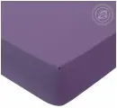 Простыня на резинке из поплина сливовый 180х200х20
