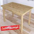 Стол кухонный Классика из массива сосны, 80х40х76 см, столешница 40 мм, лакированный