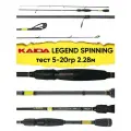 Спиннинг Kaida Legend Spinning, тест 5-20гр, 2.28м, штекерный, Carbon