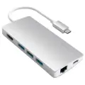 USB-концентратор Satechi Aluminum Multi-Port Adapter 4K with Ethernet V2 Silver