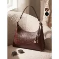 Сумка хобо через плечо средняя