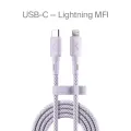 Кабель COMMO Range USB Type-C - Lightning MFI, 2.2м, Лавандовый