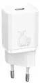 Сетевое зарядное устройство Baseus CCSP020102 Super Si Quick Charger 1C 25W EU White