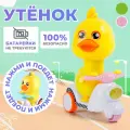 Детская игрушка УТОЧКА НА МОТОЦИКЛЕ, заводная, быстрая, веселая игрушка для игр, розовый мотоцикл Interesting Magaz