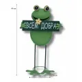 Большая садовая фигура Лягушка с табличкой Всем добра