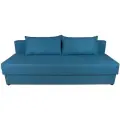 Диван еврокнижка «Компакт», бирюзовый , 190*80*67 см, без подлокотников для гостиной