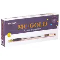 MunHwa Набор шариковых ручек MC Gold, 0.5 мм (BMC-01/02/03/04/09/10/12), фиолетовый цвет чернил, 12 шт.