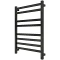 Полотенцесушитель Электрический GROIS Bruno GR-122 400/800 с терморегулятором П8-перекладин 9005 черный
