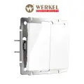 Звонковая кнопка Werkel W1122401, двойная, цвет белый, для вызова