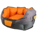 Лежанка GiGwi Snoozy Friendz M, оранжевая, 60x48x20 см