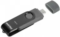 USB флеш накопитель 512 Gb SmartBuy Twist Dual USB 3.0 (SB512GB3DUOTWK), серый